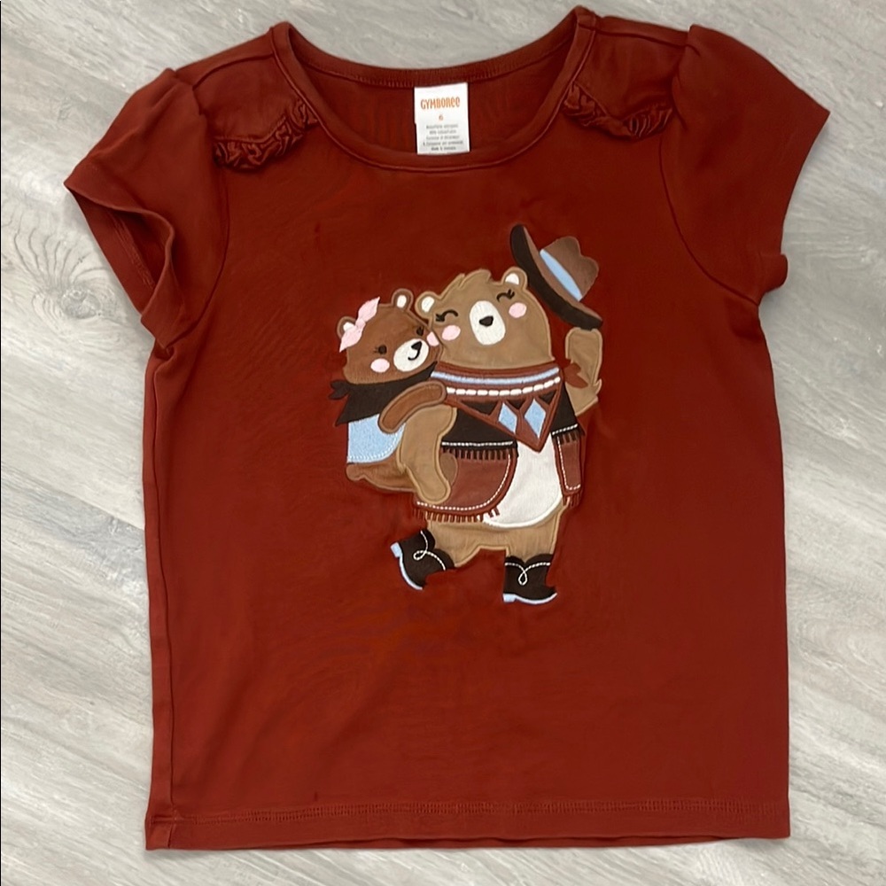Gymboree Rust Bear Graphic Tee